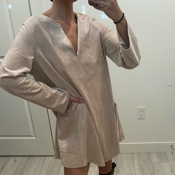 BCBG MaxAzria Faux Suede Dress - Picture 5 of 16